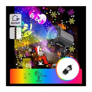 Imagine -LED proiector exterior cu fulgi de zăpadă, LED/5W/230V, IP44, multicolor