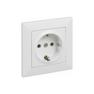 Imagine Legrand - Priză pentru uz casnic SCHUKO cu ramă SUNO 250V albă