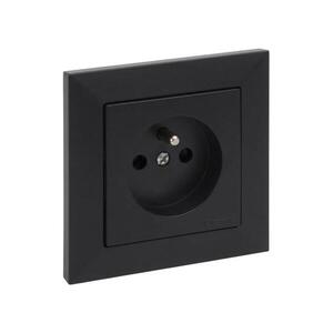 Imagine Legrand - Priză casnică cu ramă SUNO 250V neagră