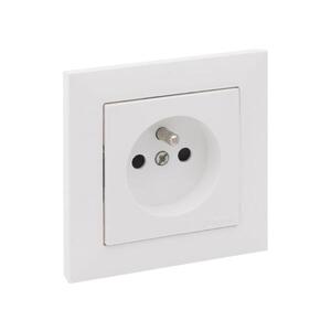 Imagine Legrand - Priză pentru uz casnic cu ramă SUNO 250V albă