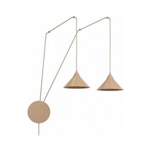 Imagine Lampă suspendată pe cablu ABRAMO 2xE27/15W/230V bej