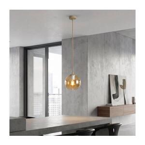 Imagine Lustră pe cablu COSMO 1xE14/10W/230V Ø 14 cm bej/bej fumuriu