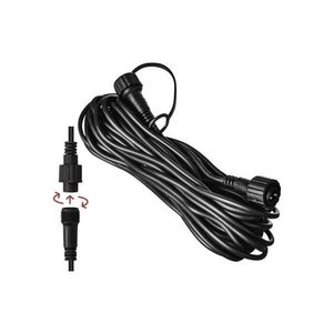 Imagine Cablu prelungitor de exterior pentru șiruri luminoase interconectabile, 10 m, IP44, negru