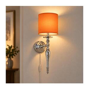 Imagine BRILAGI - Lampă de perete NUBILA 1xE27/60W/230V crom lucios/portocalie