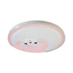 Imagine Plafonieră LED pentru copii MOONCAT LED/34W/230V roz