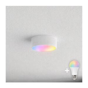 Imagine BRILAGI CLARE – corp de iluminat LED RGBW dimabil pentru baie, montaj pe tavan, 1xE27/12W/230V, IP54, Wi‑Fi, alb
