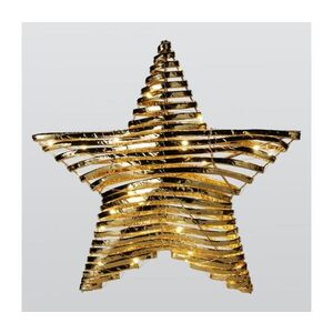 Imagine Decorațiune de Crăciun LED 30xLED/3xAA, 40 cm, alb cald, stea/aurie