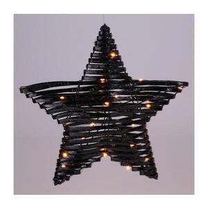 Imagine Decorațiune de Crăciun LED 30xLED/3xAA 40 cm alb cald stea/negru