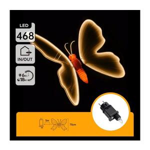 Imagine - Decorațiune LED de exterior 504xLED IP44 alb cald fluture