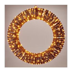 Imagine LED decor exterior de Crăciun, coroană, 500xLED/6W/230V, Ø 50 cm, IP44, alb cald