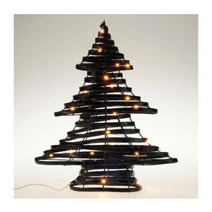 Imagine Decorațiune LED de Crăciun 30xLED/3xAA 40 cm alb cald brăduț/negru