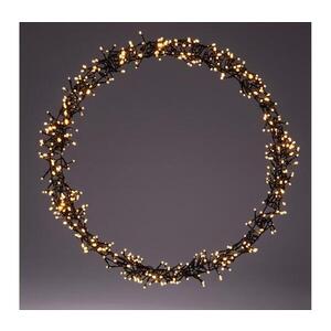 Imagine LED Decorațiune de Crăciun pentru exterior 500xLED/230V Ø 58 cm IP44 alb cald coroană/neagră