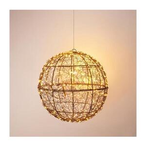 Imagine Decorațiune de Crăciun pentru exterior cu LED, 500 LED-uri/230V, diam. 35 cm, IP44, alb cald, glob/negru