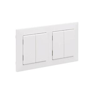 Imagine Legrand - 2x Întrerupător dublu pentru scară č. 5 cu ramă SUNO albă