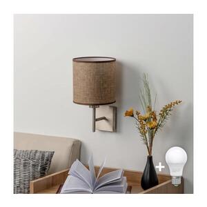Imagine BRILAGI - Aplică de perete LED NUBILA 1xE27/60W/230V crom mat/maro