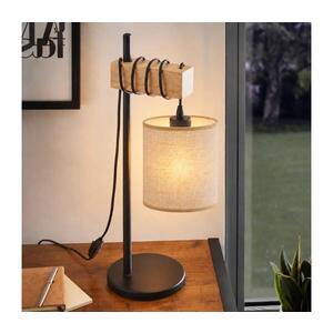 Imagine BRILAGI - Lampă de masă NUBILA 1xE27/40W/230V maro/negru/maro deschis