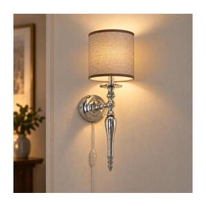 Imagine BRILAGI - Lampă de perete NUBILA 1xE27/60W/230V crom lucios/maro