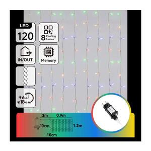 Imagine - Ghirlandă LED de exterior pentru Crăciun 120xLED/8 funcții 3, 9x1, 2m IP44 multicolor