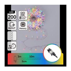 Imagine - LED Ghirlandă de Crăciun pentru exterior 200xLED/8 funcții 13m IP44 multicolor