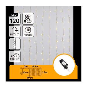 Imagine - Ghirlandă LED de exterior pentru Crăciun 120xLED/8 funcții 3, 9x1, 2m IP44 alb cald