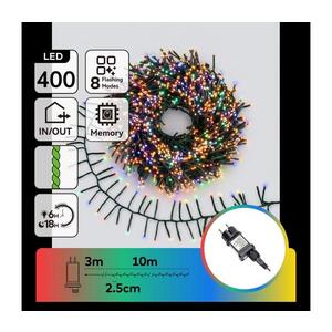 Imagine - Ghirlandă LED de exterior pentru Crăciun 400xLED/8 funcții 13m IP44 multicoloră