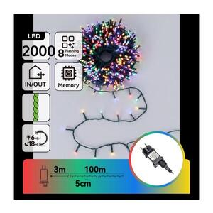 Imagine - Ghirlandă LED de Crăciun pentru exterior 2000xLED/8 funcții 103m IP44 multicolor
