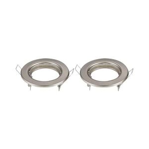 Imagine - Set de 2 rame pentru spoturi încastrate GU10 Ø 8 cm crom mat