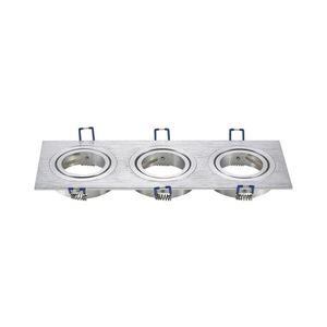 Imagine - Ramă triplă pentru spot încastrat GU10 25, 5x9, 1 cm crom mat