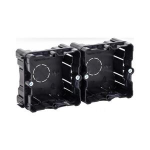 Imagine - Set 2x cutii de montaj pentru montare încastrată, negre