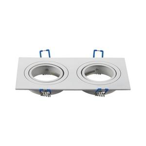 Imagine - Ramă dublă pentru spot încastrat GU10 17, 3x9, 1 cm albă