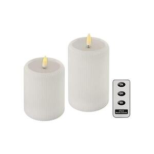 Imagine Set 2x lumânări LED, alimentare 4xAA + telecomandă
