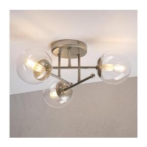 Imagine Lustră aplicată MALENA 3xE14/5W/230V crom mat/sticlă clară