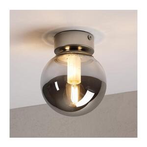 Imagine Plafonieră ELIAS 1xE14/5W/230V Ø 13 cm crom mat/gri fumuriu