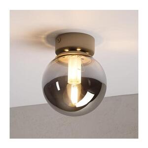 Imagine Plafonieră ELIAS 1xE14/5W/230V Ø 13 cm bej/gri fumuriu