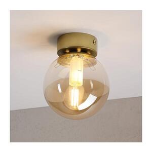 Imagine Plafonieră ELIAS 1xE14/5W/230V Ø 13 cm auriu/bej fumuriu