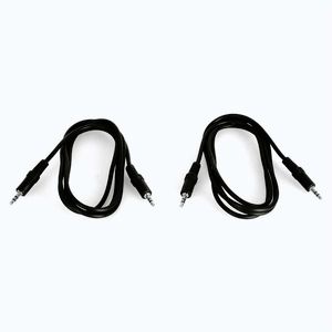 Imagine Auna Cablu jack 3.5 mm, lungime de 1, 5 m, 2 buc/set