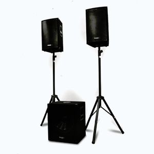 Imagine Ibiza Set PA 2.1 activ 1 x subwoofer 2 x satelit 2 x trepied 1200W