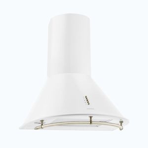 Imagine Klarstein Lumio Prima hota retro din oțel inoxidabil alb 60cm 352m³ / h