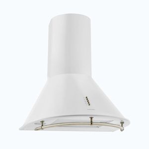 Imagine Klarstein Lumio Neo retro aragaz hota 60cm 614m³ / h Clasa B din oțel inoxidabil alb