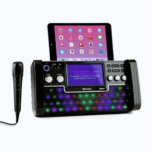 Imagine Auna DISCOFEVER BLUETOOTH KARAOKE, dispozitiv cu LED-uri, display de 7 '' TFT, CD, USB