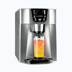 Imagine Klarstein Ice Volcano 2 GS, argintiu, dispozitiv pentru producerea de gheață, LED-uri, 13 kg