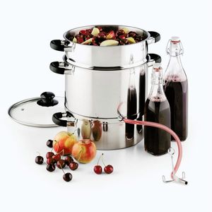 Imagine Klarstein Applebee storcător electric cu aburi 1500W Ø25cm 8 litri inox