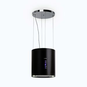 Imagine Klarstein Hota insulară Barett Ø35 cm, cu recirculare, 522 m³/h, iluminare LED și filtru cu cărbune activ