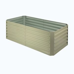 Imagine Blumfeldt Ghiveci ridicat 180x60x90cm 970l oțel galvanizat bej