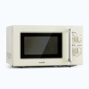 Imagine Klarstein Caroline, cuptor cu microunde 20l 700/1000 W Ø 25.5 cm QuickSelect retro crem