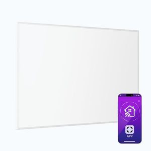 Imagine Klarstein Wonderwall 600 Smart, încălzitor pe infraroșu, 60 x 100 cm, 600 W, cronometru săptămânal, IP24, alb