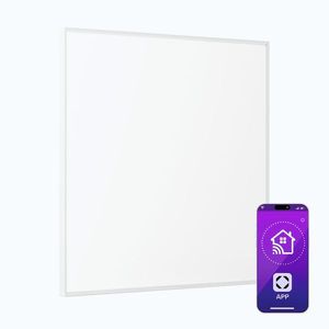 Imagine Klarstein Wonderwall 360 Smart, încălzitor pe infraroșu, 60 x 60 cm, 360 W, cronometru săptămânal, IP24, alb