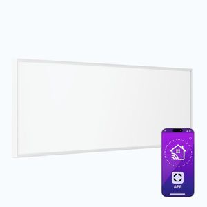 Imagine Klarstein Wonderwall 300 Smart, încălzitor pe infraroșu, 30 x 100 cm, 300 W, cronometru săptămânal, IP24, alb