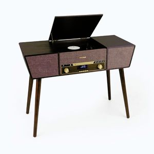 Imagine Auna Belle Epoque 1912, gramofon retro, CD, BT, USB, DAB+/FM, maro