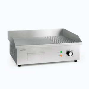 Imagine Klarstein Grillmeile 3000GR, grătarul electric, 3000 W, placă de grill, 54, 5 x 35 cm, neted/striat